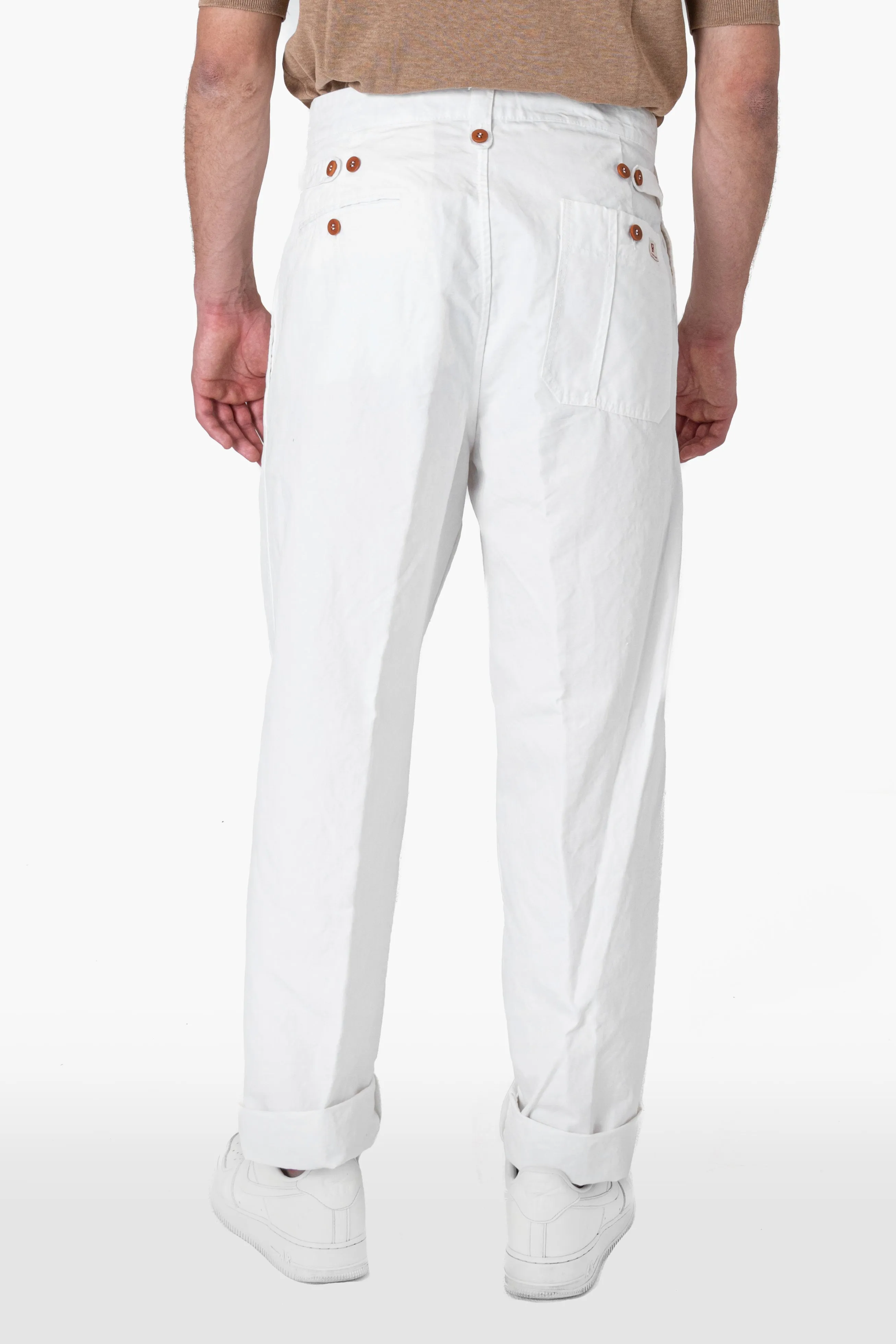 PANTALONE NONNO STREET BIANCO