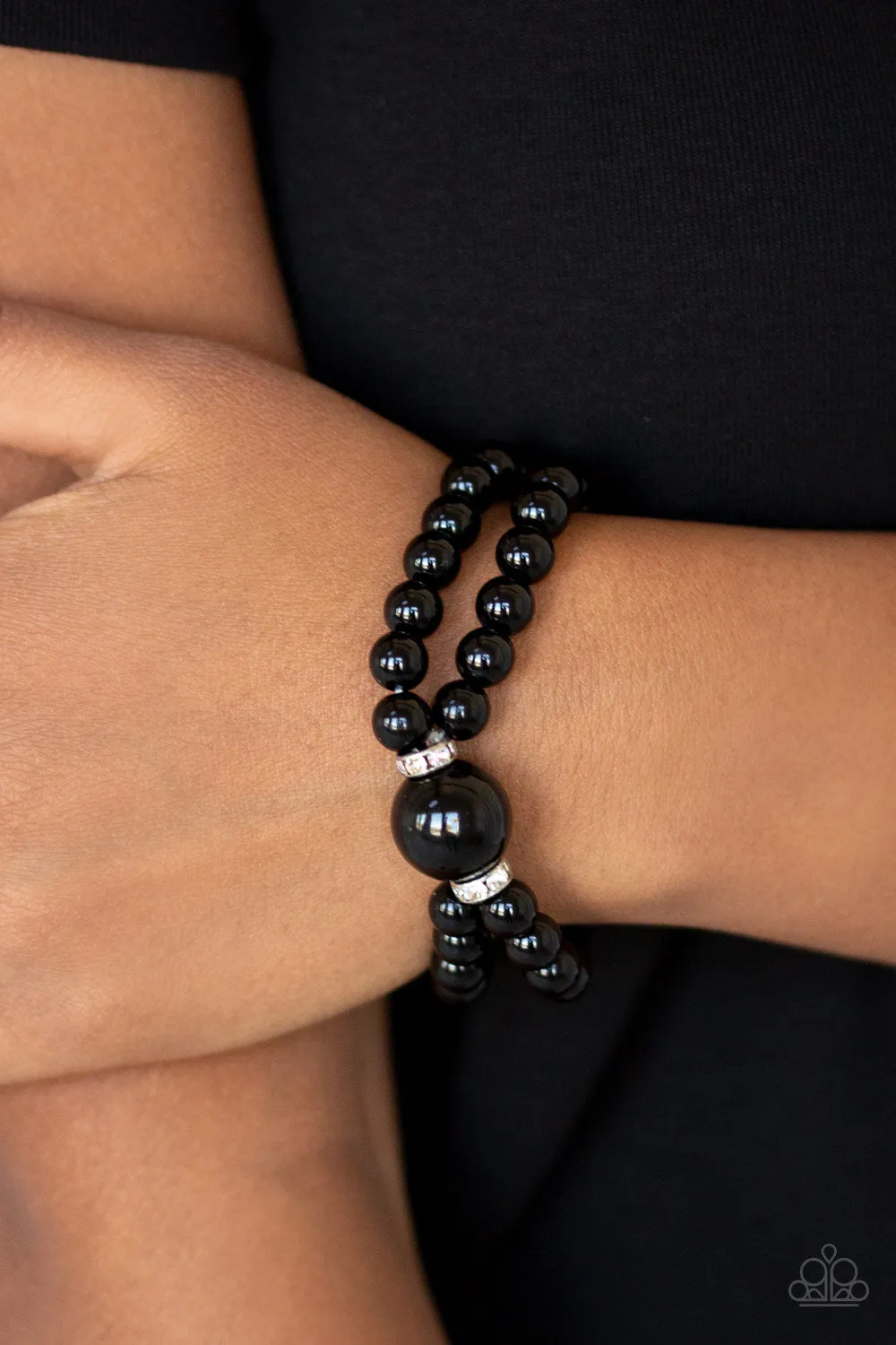 Paparazzi Romantic Redux Black Bracelet