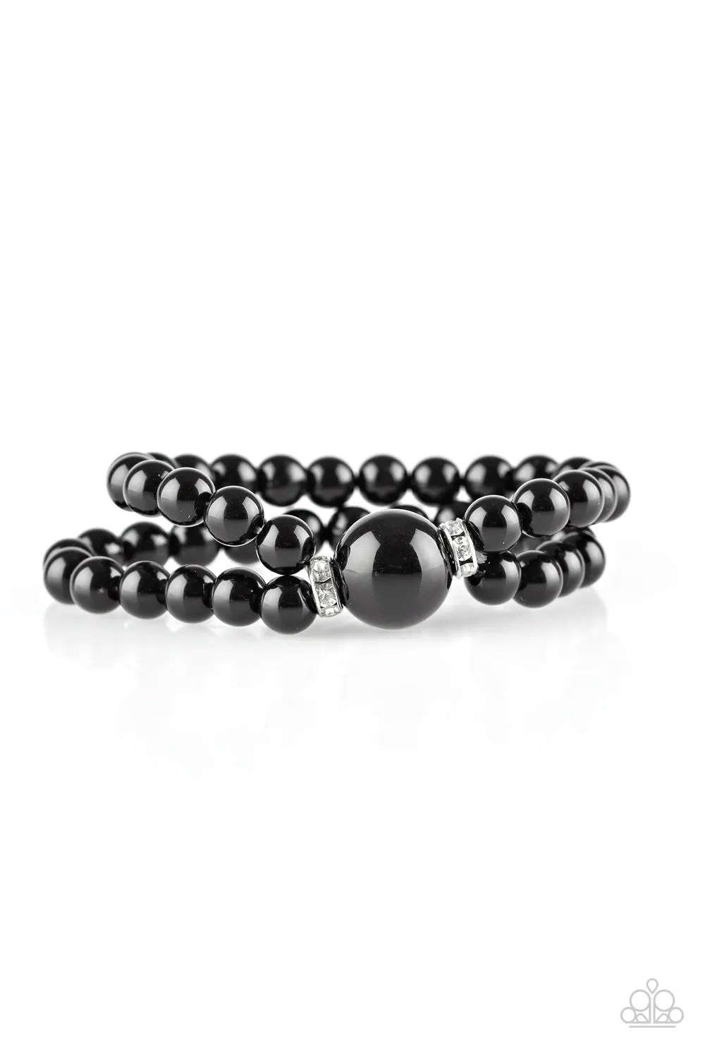 Paparazzi Romantic Redux Black Bracelet