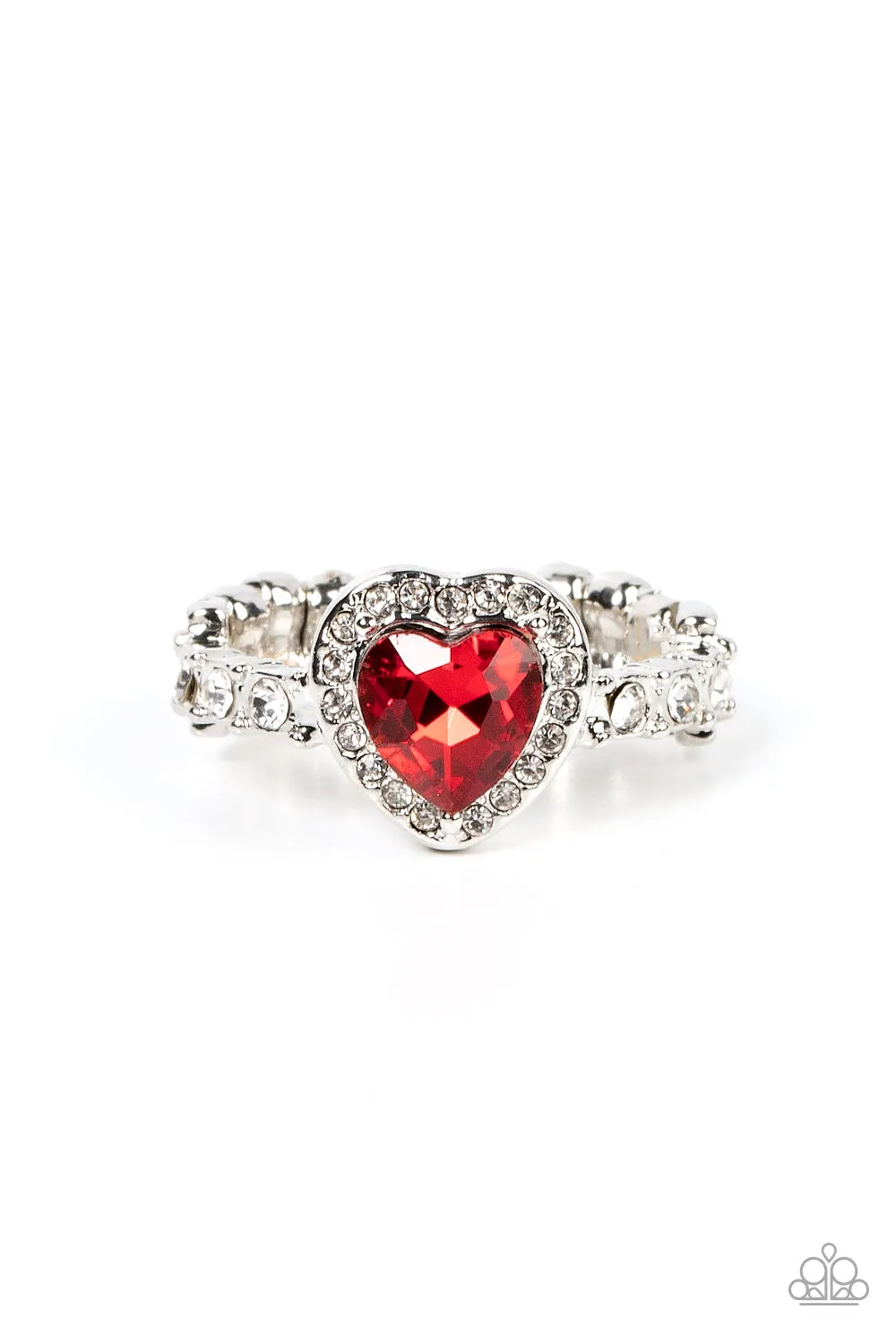 Paparazzi Romantic Reputation - Red Heart Ring