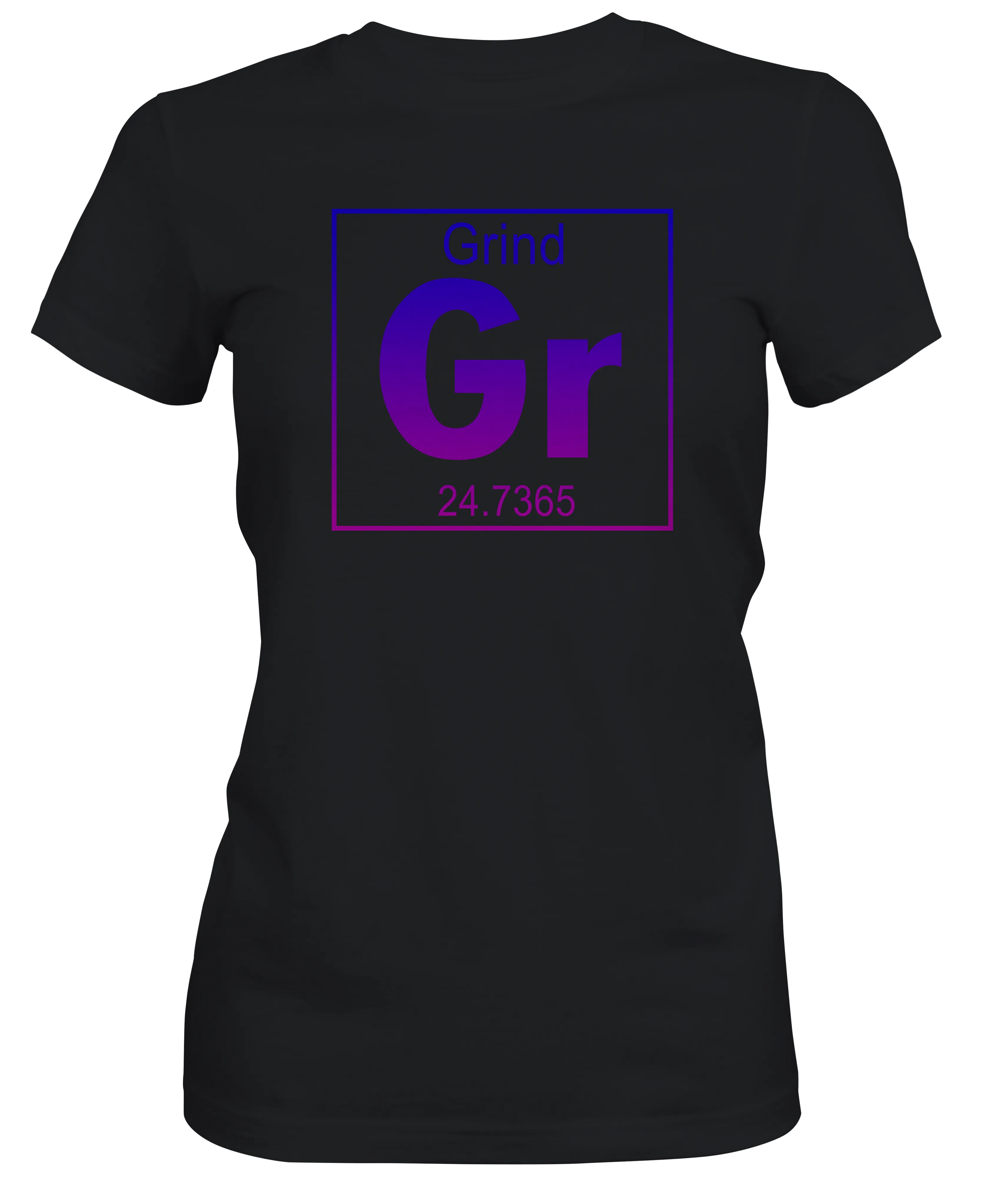 Periodic Table Symbol for Grind Ladies T-shirts