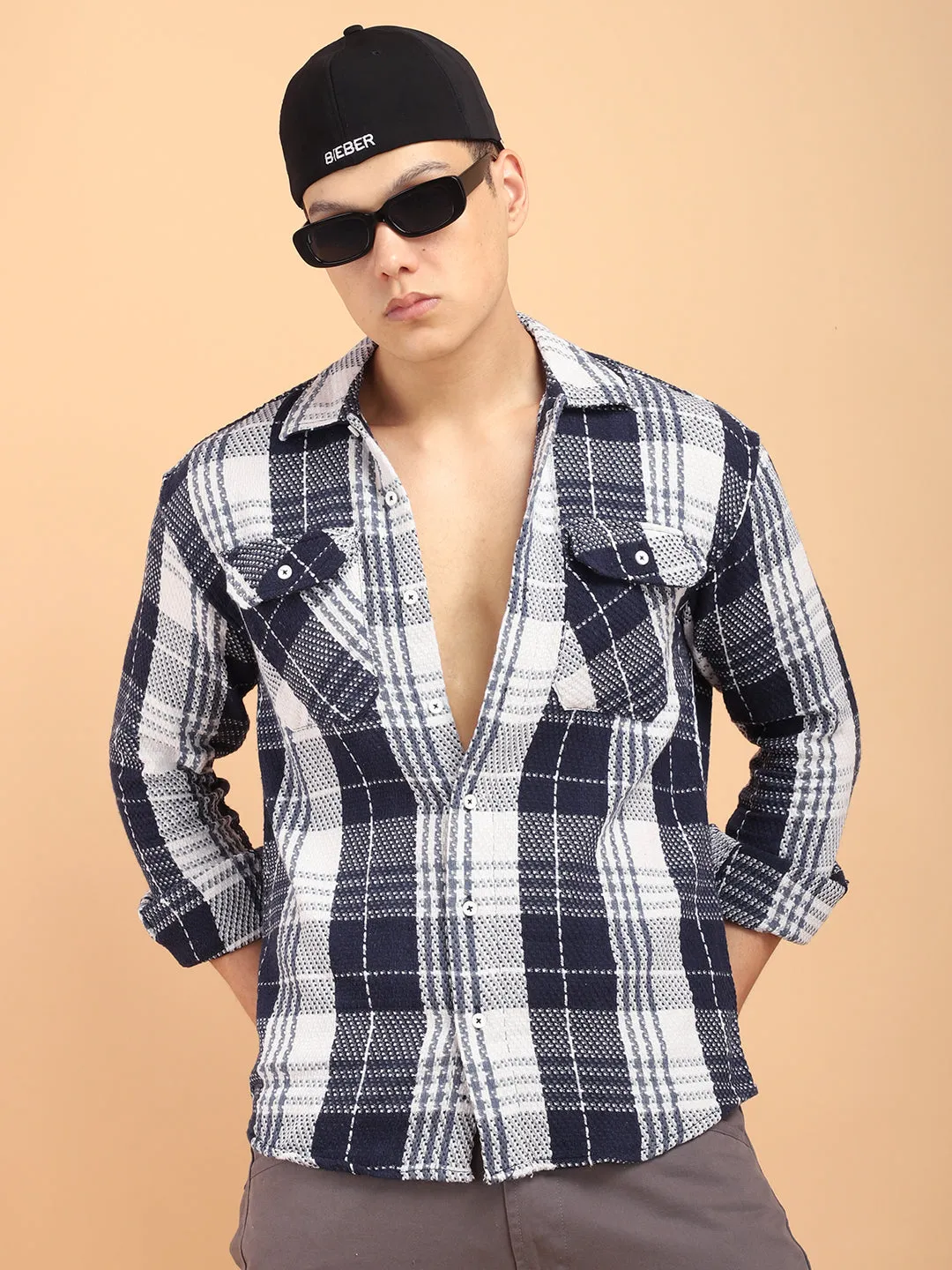 Plaiditude Blue Checked Shirts