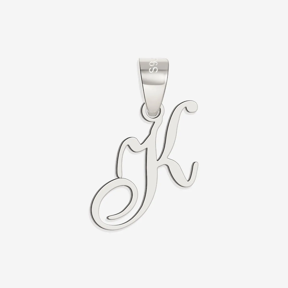 Romantic Initial Charm Pendant