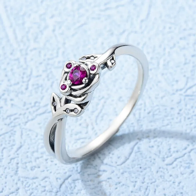 Romantic Princess Amethyst Ring - 925 Sterling Silver