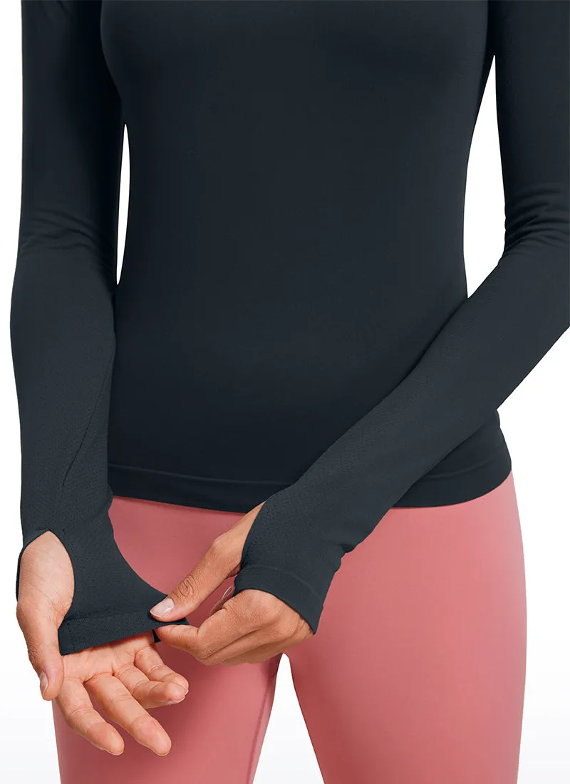 Seamless Long Sleeves with Thumbholes Shirts