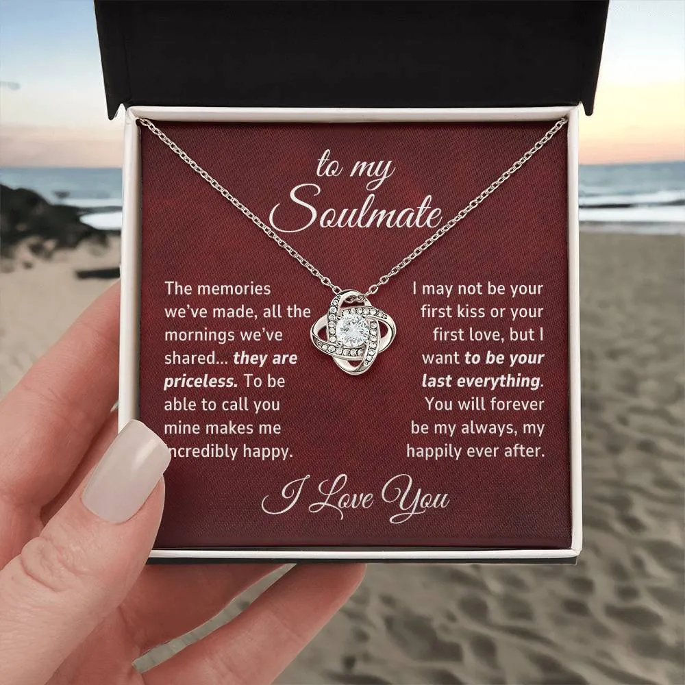 Soulmate Gift, The Memories We've Made Romantic Love Knot Necklace