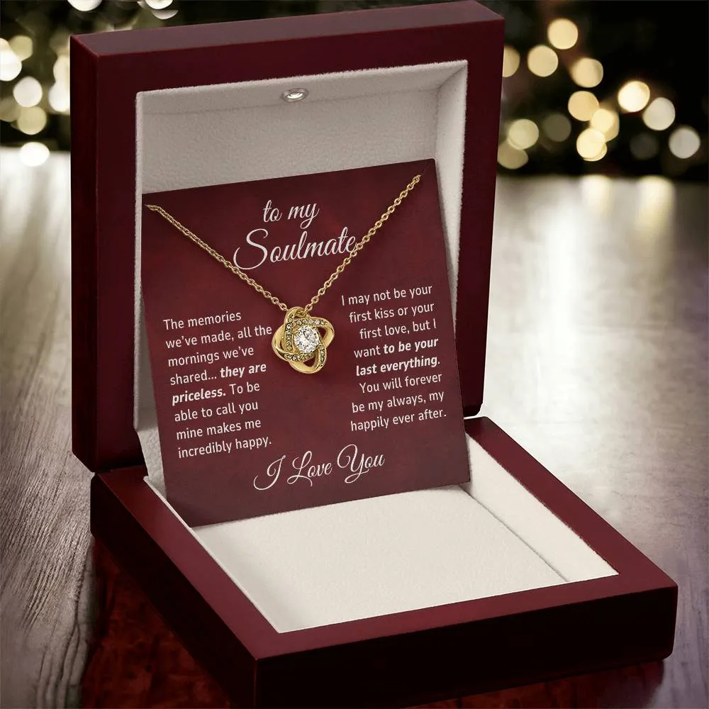 Soulmate Gift, The Memories We've Made Romantic Love Knot Necklace