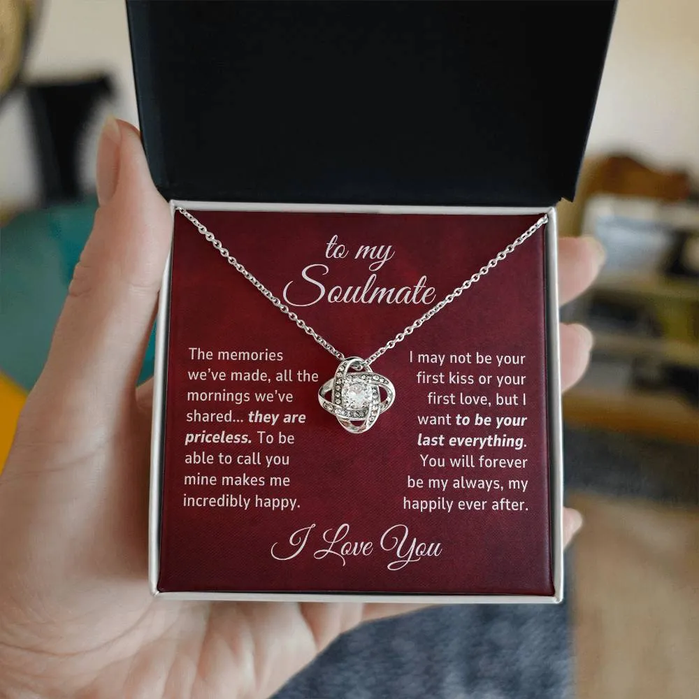 Soulmate Gift, The Memories We've Made Romantic Love Knot Necklace