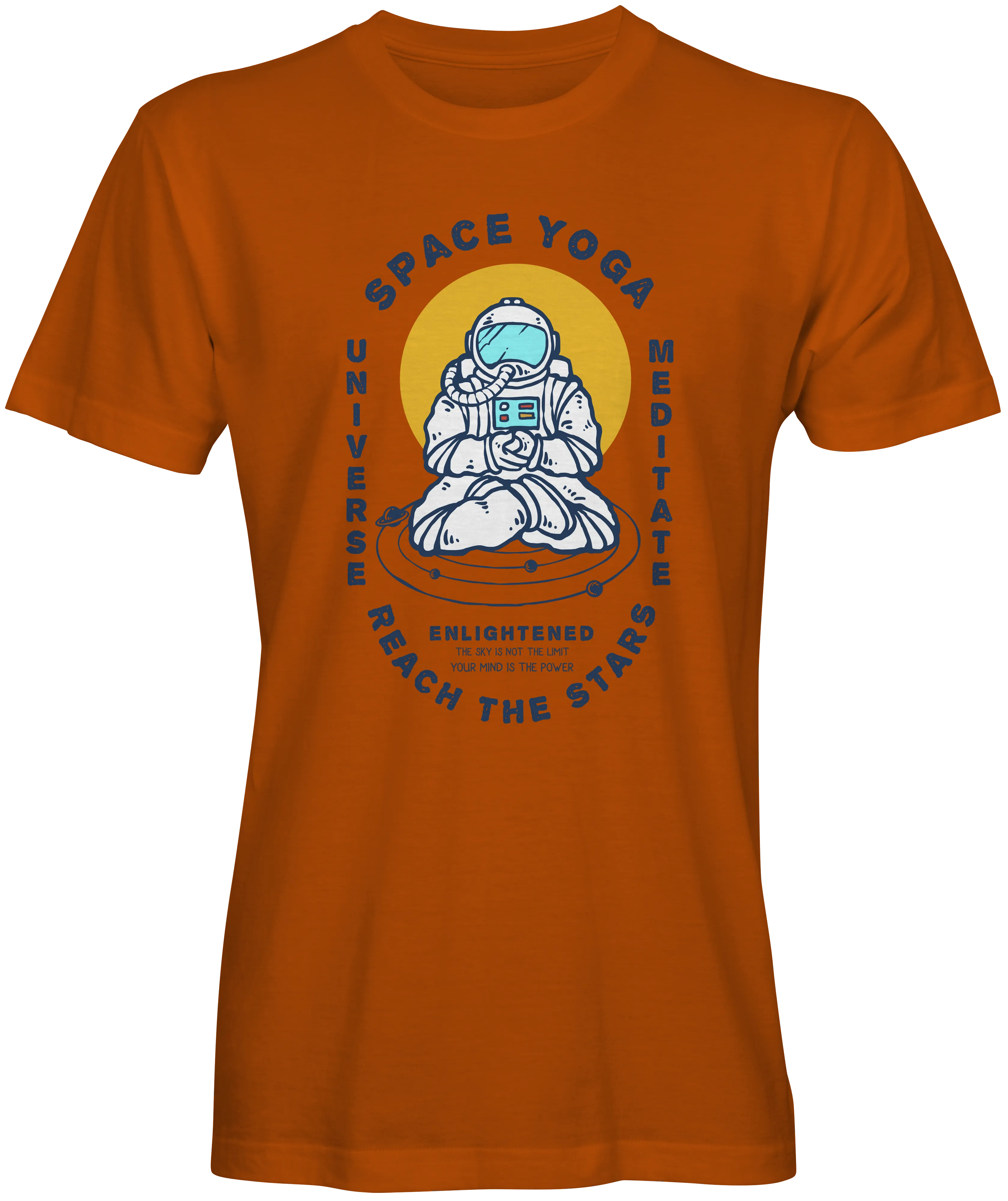 Space Yoga Graphic T-shirts