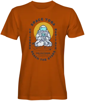 Space Yoga Graphic T-shirts