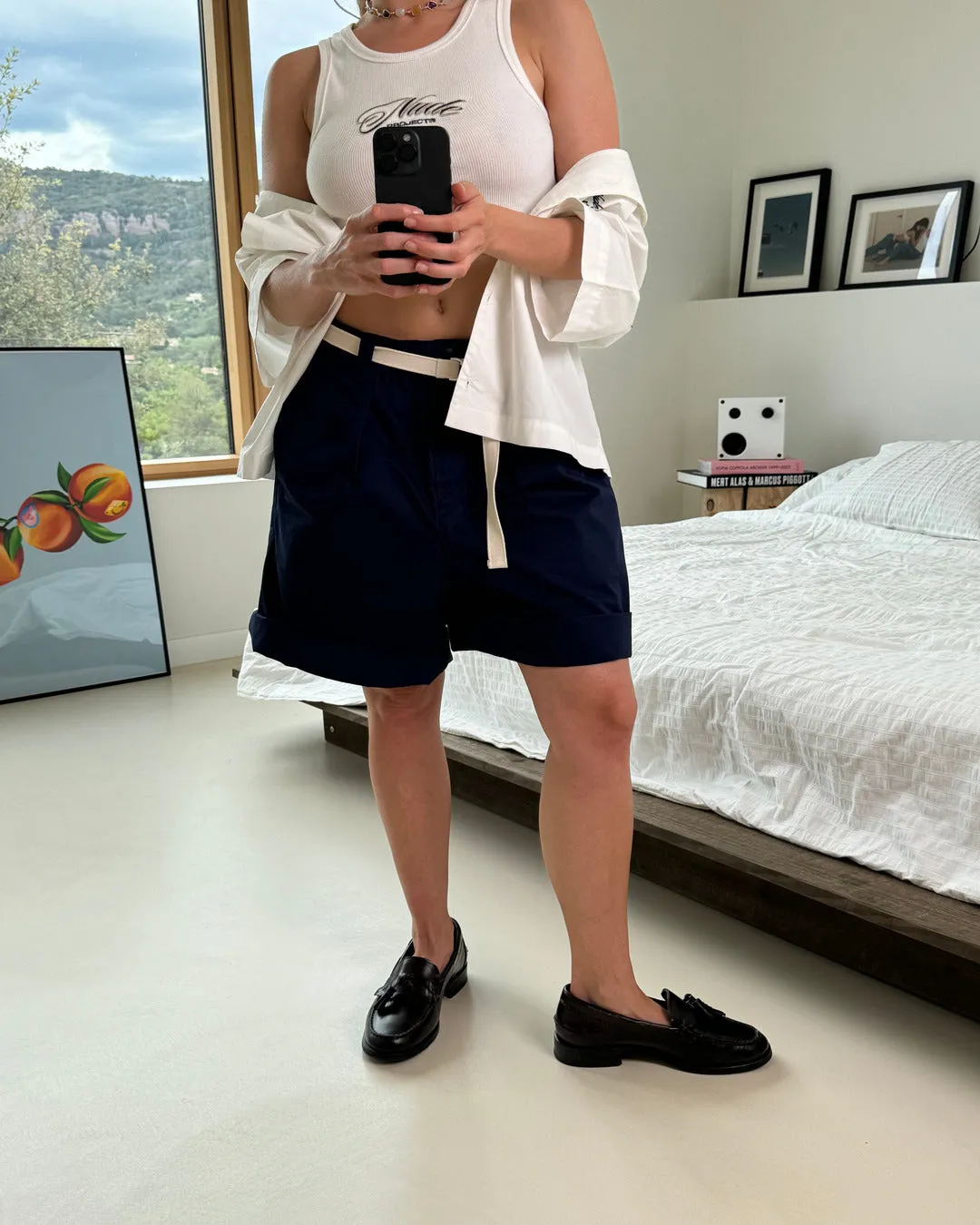 TAILORING SHORTS NAVY