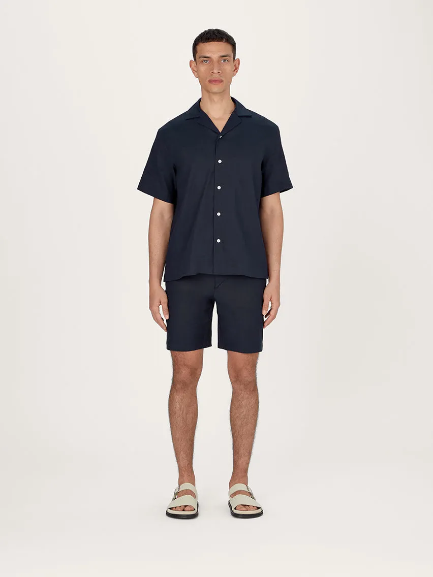 The 12 Shorts Linen 9" || Navy | Linen