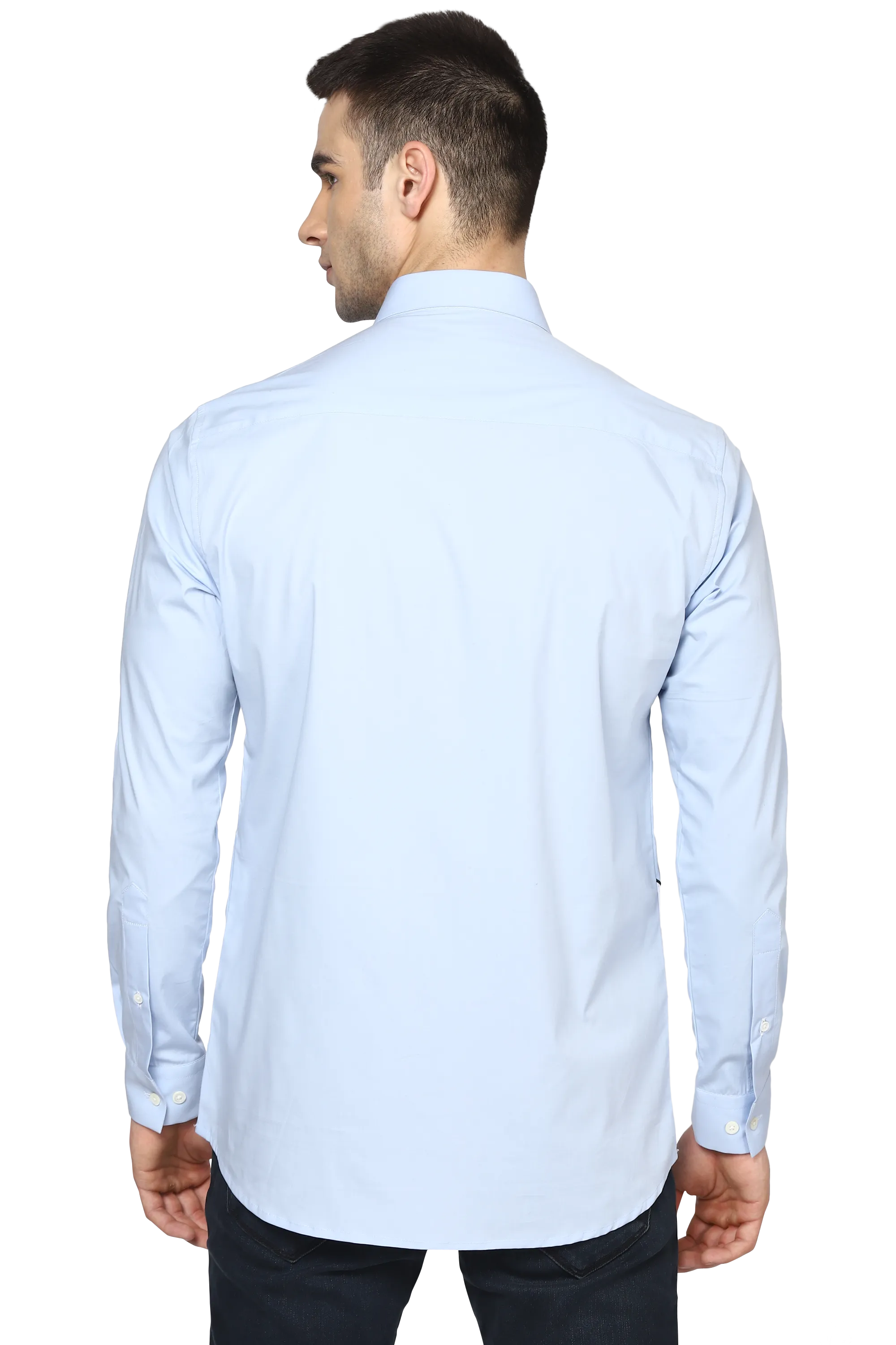 The Easy breezy Shirt in white & Sky blue